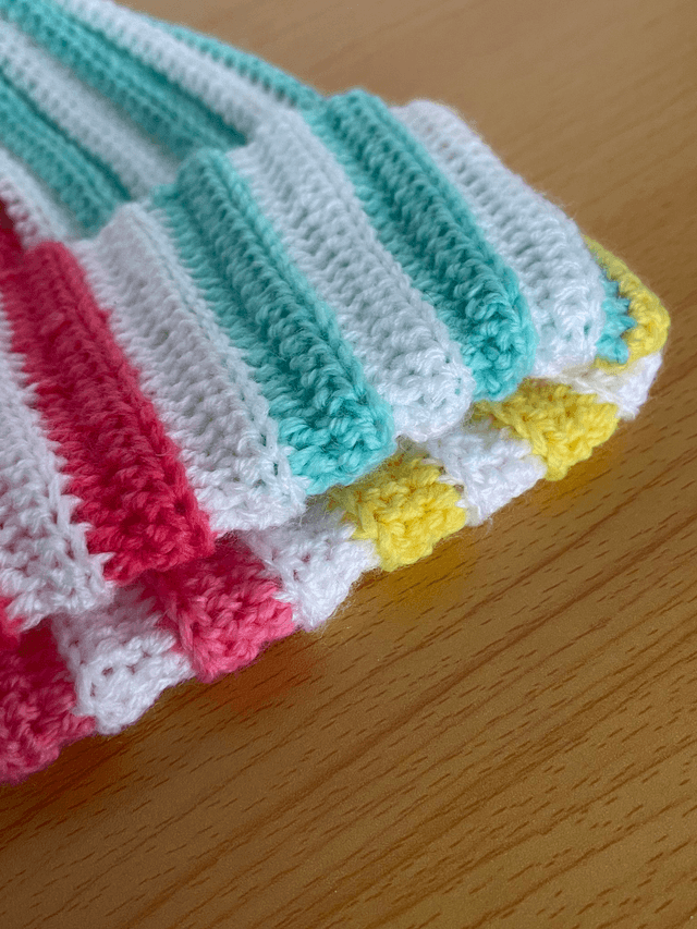 Bonnet rayé Tutti Frutti unisexe - taille unique